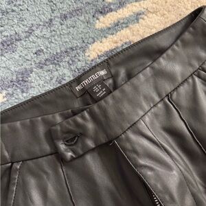 Pretty Little Thing Pleather Pants - Size 2